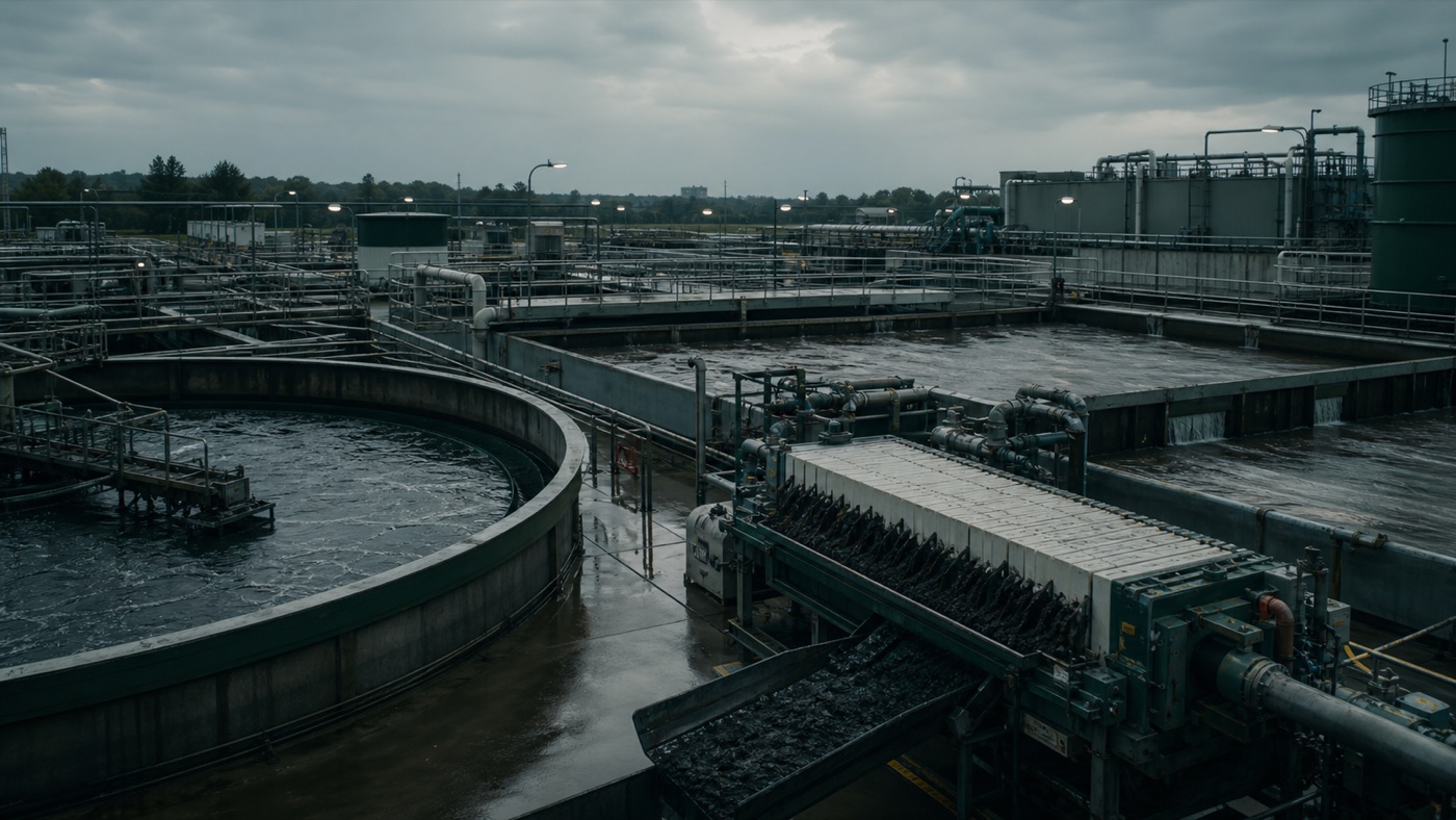 Planta profesional de tratamiento de lodos industriales